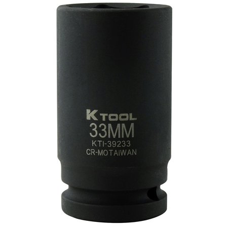 K-TOOL INTERNATIONAL 3/4" Drive Impact Socket black oxide KTI-39233